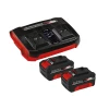 Einhell Power X-Change Battery & Charger Starter Kit 18V 2 x 4.0Ah Li-ion
