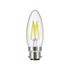Energizer LED BC (B22) Candle Filament Non-Dimmable Bulb, Warm White 470 lm 4W 