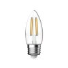 Energizer LED ES (E27) Candle Filament Non-Dimmable Bulb, Warm White 470 lm 4W 