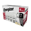 Energizer LED BC (B22) Opal GLS Non-Dimmable Bulb, Warm White 806 lm 8.2W (Pack 4) 