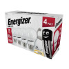 Energizer LED ES (E27) Opal GLS Non-Dimmable Bulb, Warm White 806 lm 8.2W (Pack 4) 