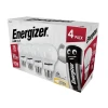 Energizer LED ES (E27) Opal GLS Non-Dimmable Bulb, Warm White 806 lm 8.2W (Pack 4) 