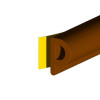 Warmseal Draught Excluder P Strip 5 Metres Brown