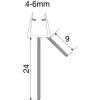 Shower Seal 49200 4-6mm 24mm gap 1 Metre