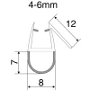 Shower Seal 49300 4-6mm 8mm gap 1 Metre