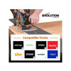 Evolution R185CCSX Circular Track Saw Kit 185mm 1600W 110V