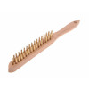 Faithfull 680/B2 Brass Wire Scratch Brush - 2 Row