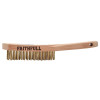 Faithfull Brass Scratch Brush, Four Row