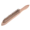 Faithfull 680/S3 Heavy-Duty Stainless Steel Scratch Brush - 3 Row