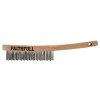 Faithfull Heavy-Duty Stainless Steel Scratch Brush, 3 Row