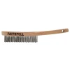 Faithfull Heavy-Duty Stainless Steel Scratch Brush, 3 Row