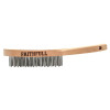 Faithfull Heavy-Duty Stainless Steel Scratch Brush, 4 Row