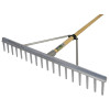 Faithfull Aluminium Landscape Rake Wooden Handle FSC 100%