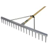 Faithfull Aluminium Landscape Rake Wooden Handle FSC 100%