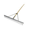 Faithfull Aluminium Landscape Rake Wooden Handle FSC 100%