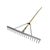 Faithfull Aluminium Landscape Rake Wooden Handle FSC 100%