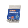 Faithfull Aluminium Rivets 3mm Medium Pre-Pack of 100