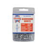 Faithfull Aluminium Rivets 3mm Short Pre-Pack of 100