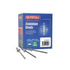 Faithfull Aluminium Rivets 5mm Long Bulk Pack of 500