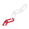 Faithfull Plastic Chain 8mm 12.5m Red / White