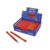 Faithfull Carpenter's Pencils Display - Red / Medium (80)