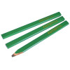 Faithfull Carpenters Pencils - Green / Hard (Pack of 3)