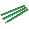 Faithfull Carpenters Pencils - Green / Hard (Pack of 3)