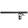 Faithfull Prestige Combination Square Black Aluminium 400mm (16in)