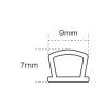 Faithfull Silicone Draught Excluder Brown 6M 9 x 7mm