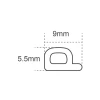 Faithfull EPDM Draught Excluder Brown 24M 9 x 5.5mm