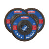 Faithfull Zirconia Abrasive Jumbo Flap Disc 115 x 22mm 120 Grit (3 Pack)