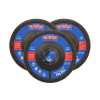 Faithfull Aluminium Oxide Flap Disc 115 x 22mm 80 Grit (3 Pack)