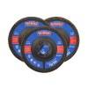 Faithfull Aluminium Oxide Flap Disc 115 x 22mm Mixed Grit (3 Pack)
