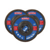 Faithfull Zirconia Abrasive Jumbo Flap Disc 115 x 22mm Mixed Grit (3 Pack)