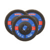 Faithfull Aluminium Oxide Flap Disc 125 x 22mm 120 Grit (3 Pack)
