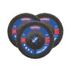 Faithfull Zirconia Abrasive Jumbo Flap Disc 125 x 22mm 120 Grit (3 Pack)