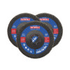 Faithfull Zirconia Abrasive Jumbo Flap Disc 125 x 22mm 40 Grit (3 Pack)