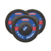 Faithfull Zirconia Abrasive Jumbo Flap Disc 125 x 22mm 80 Grit (3 Pack)