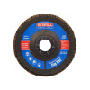 Faithfull Aluminium Oxide Flap Disc 125 x 22mm 80 Grit