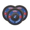Faithfull Zirconia Abrasive Jumbo Flap Disc 125 x 22mm Mixed Grit (3 Pack)