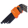 Faithfull Ball End Hexagon Key Long Arm Set of 13 Metric (1.3-10mm)