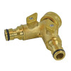 Faithfull 2 Way Shut Off Valve 19mm (3/4in) to 2 x 12.5mm (1/2in)