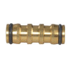 Faithfull Brass Two Way Hose Coupling 1/2in