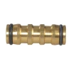 Faithfull Brass Two Way Hose Coupling 1/2in
