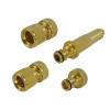 Faithfull Brass Nozzle & FittingsÂ Kit 4 Piece 12.5mm (1/2in)