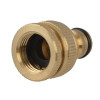Faithfull Brass Dual Tap Connector 1/2in & 3/4in