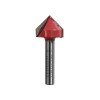 Faithfull Router Bit TCT V Groove 13.0mm x 19.1mm 1/4in Shank