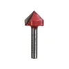 Faithfull Router Bit TCT V Groove 13.0mm x 19.1mm 1/4in Shank