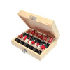 Faithfull Router Bit Set of 12 TCT 1/4in Shank