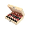 Faithfull Router Bit Set of 12 TCT 1/4in Shank